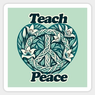 Teach Peace Sticker